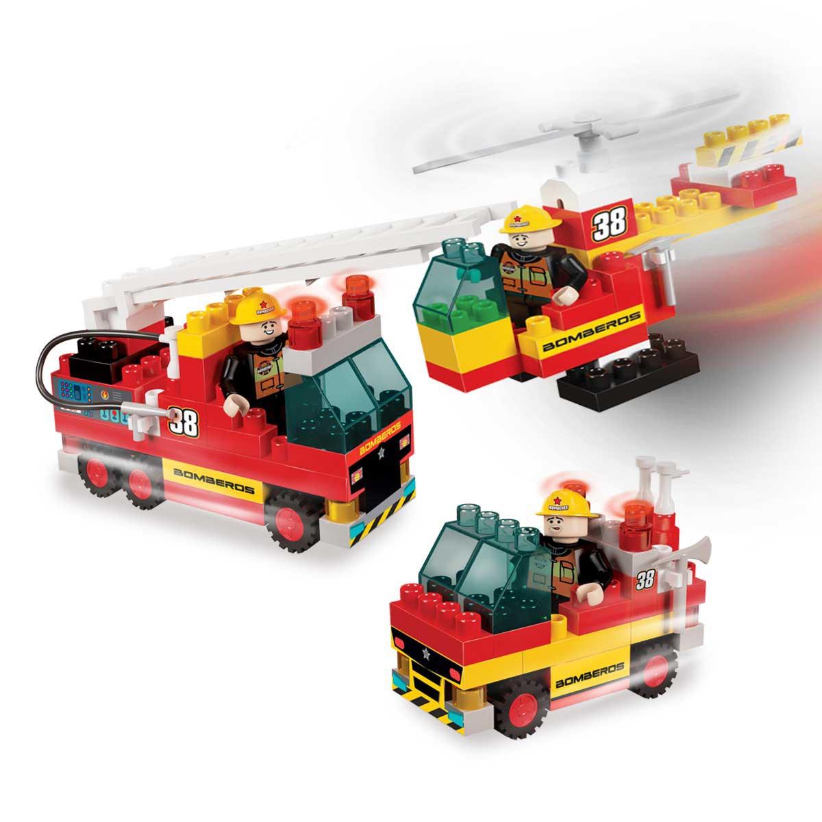 Blocky Balde Bomberos 100pz