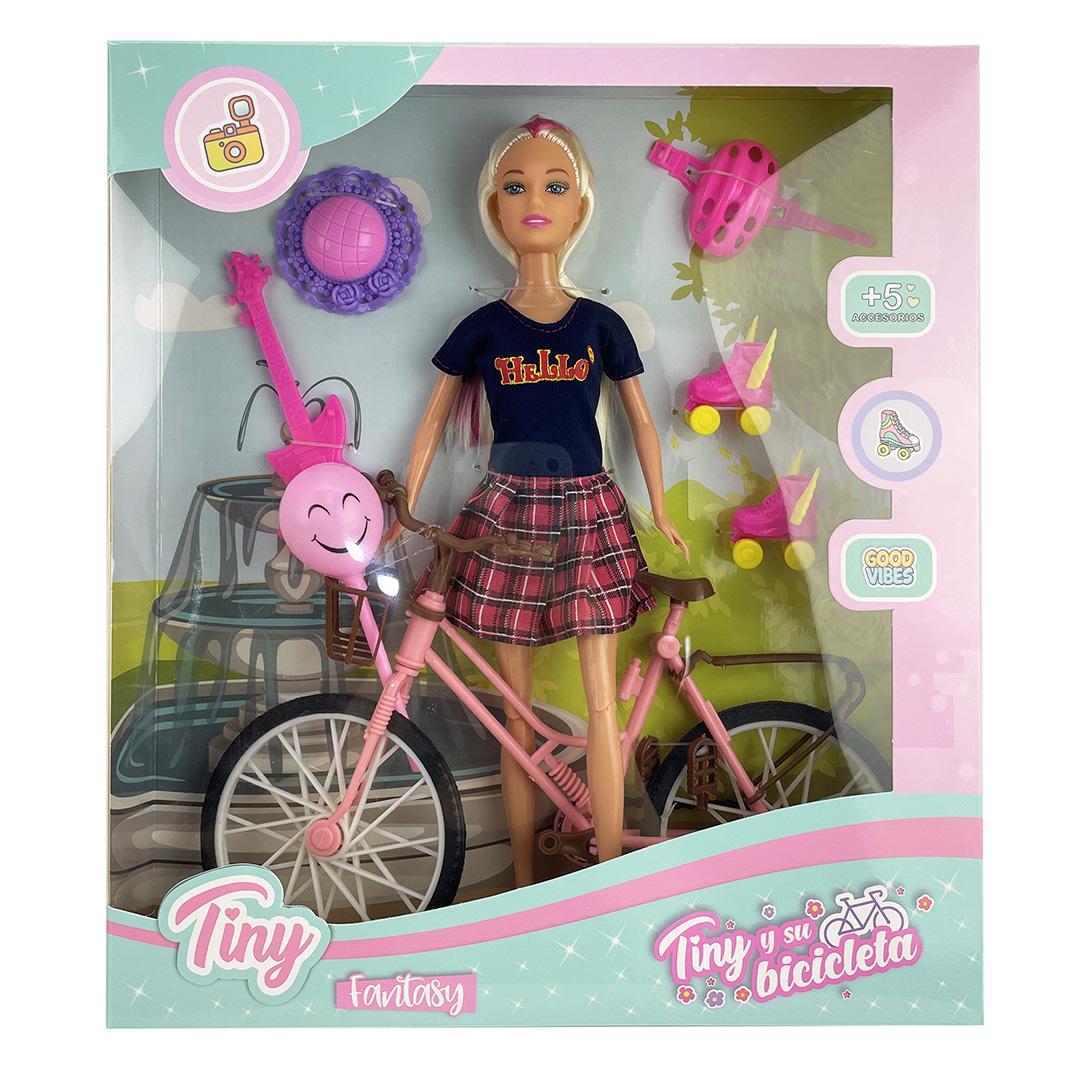 Muñeca Tiny y su bici-53411