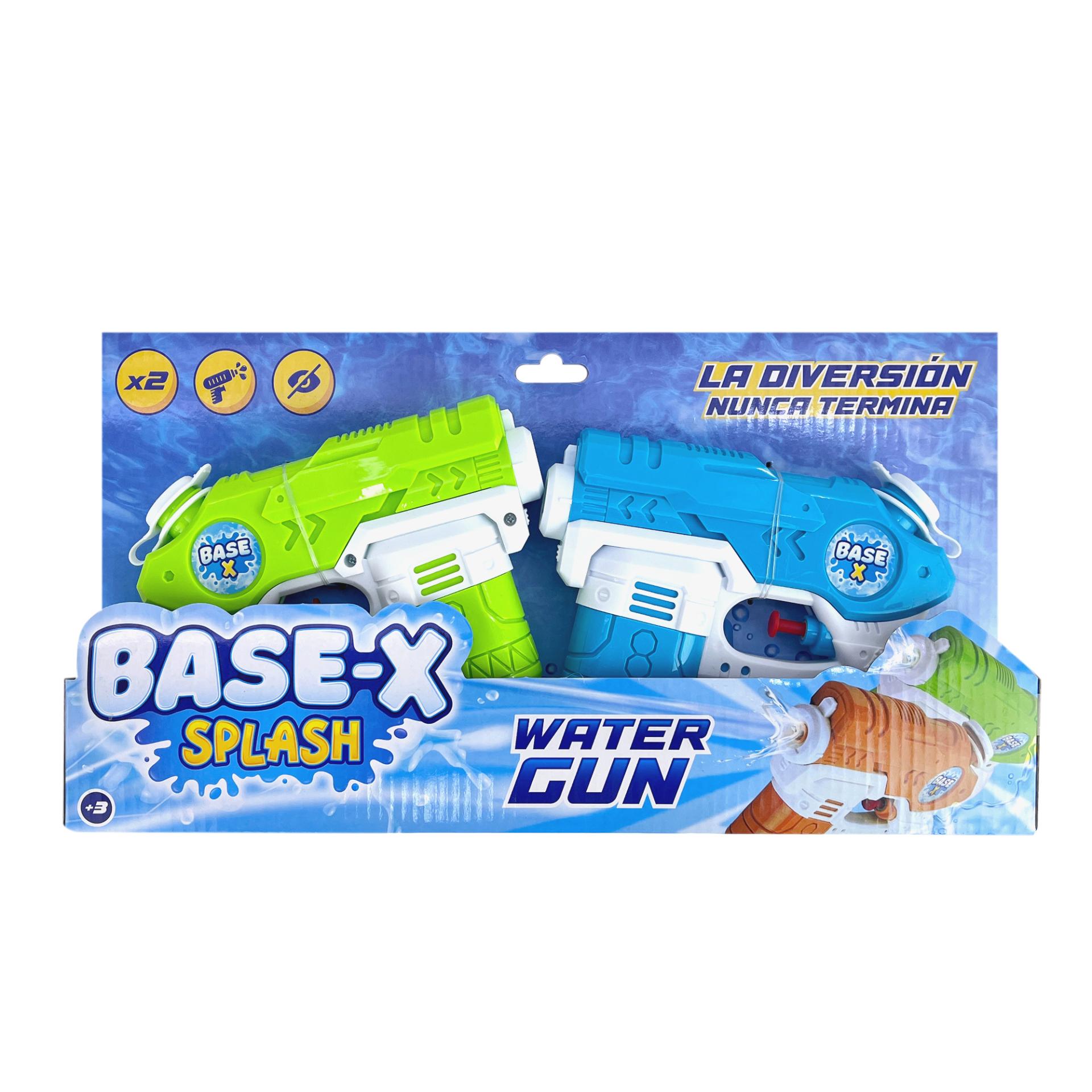 Pistola Agua X 2 17cm-8812