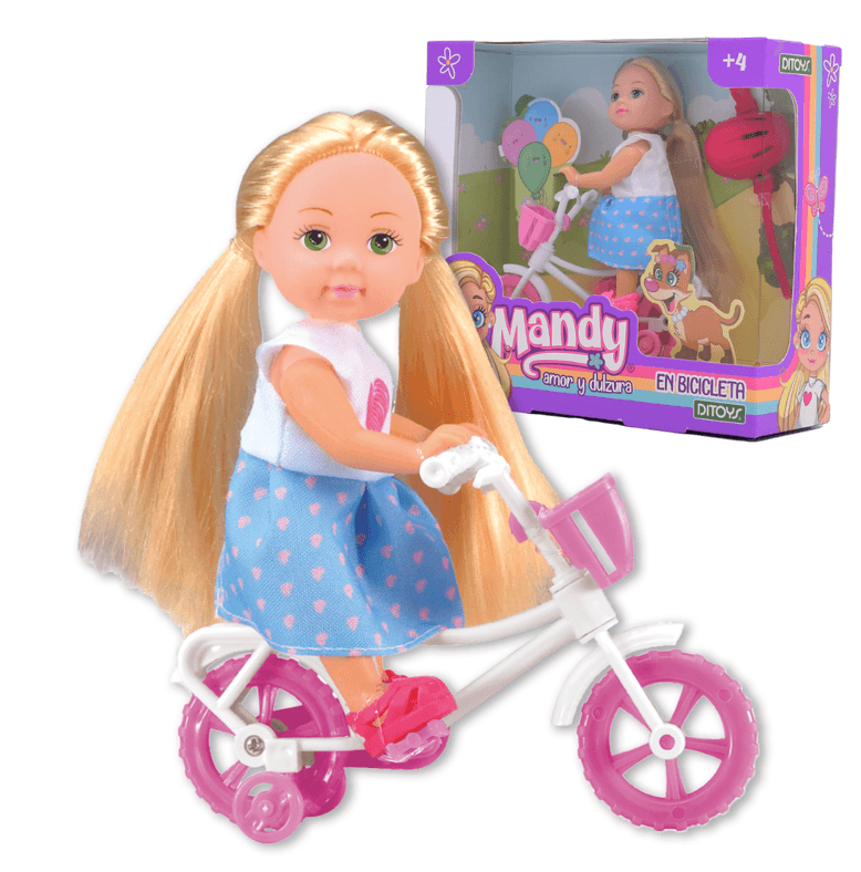 Mandy en bicicleta